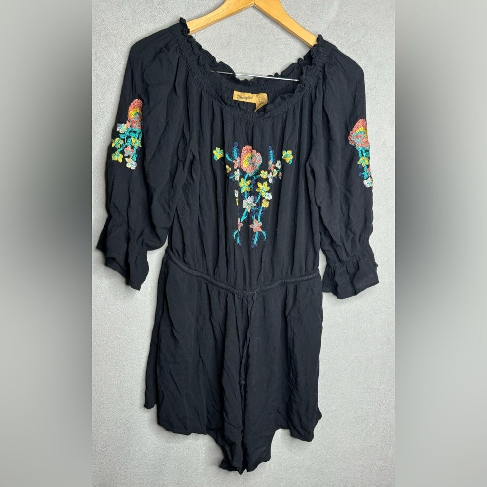 Wrangler Brand  3/4 Sleeve Bottom Shorts  Romper  Size M